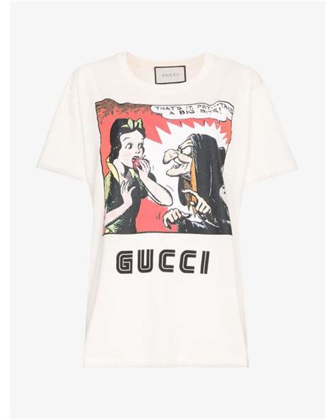 Gucci Snow White Print T Shirt 